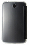Husa tip carte neagra spate transparent cu stand pentru Samsung Galaxy Tab 3 P3200 (SM-T211) / P3210 (SM-T210)