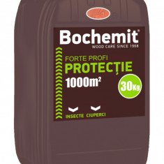 Solutie protectie lemn in contact cu solul sau apa Bochemit Forte Profi 30Kg, maro, concentrat, 1000m2, anti insecte si ciuperci. Uz industrial.