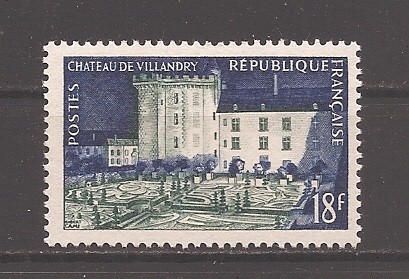Franta 1954 - Palatul Villandry, MNH