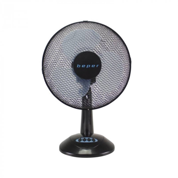 Ventilator de masa Beper, 30 W, 30 cm, ABS, 3 viteze, Negru