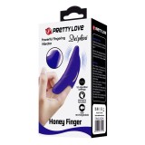 Cumpara ieftin Degetar Cu Vibratii Delphini Honey Finger, Albastru