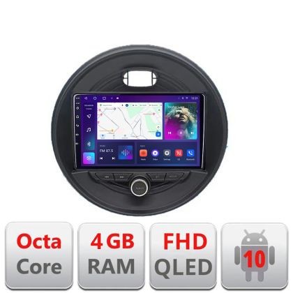 Navigatie Mini 2015-2019 masini fara ecran color de fabrica Android Ecran QLED octa core 4+64 carplay android auto KIT-mini-04+EDT-E309V3 CarStore Tec