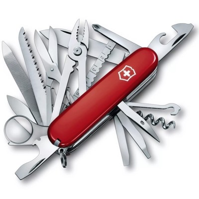 Briceag Multifunctional Victorinox Swiss Champ, Red, 9.10cm foto
