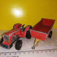 bnk jc Majorette - tractor + remorca - 1/36
