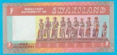 Swaziland 1 Lilangeni 1974 &amp;quot;Haremul Regelui&amp;quot; UNC seria M054510 foto