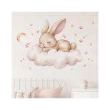 Cumpara ieftin Sticker Perete Autocolant Iepuras Doarme pe Nor - 980085