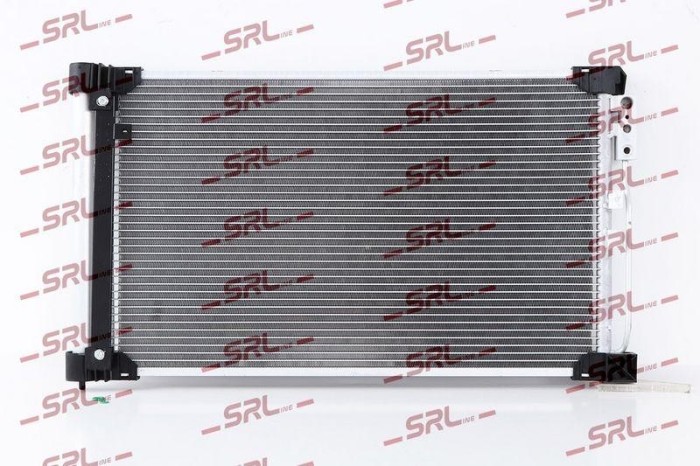 Condensator climatizare AC Infiniti Q50, Q60, motor: 2.0 T, 2.2 d, Condensator cu uscator integrat, 665x395x12, SRLine, miez si rezervor din aluminiu