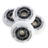 PU 70x24 82A LED-3 White Wheels (4 buc) Nils Extreme