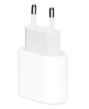Incarcator retea Apple, USB Type C, 20W, White cu cablu de alimentare USB- Lightning