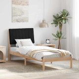 VidaXL Cadru de pat cu headboard Maro 75 x 190 cm țesătură 878931