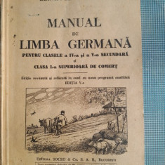 Manual de limba germana pentru clasa a IV si a V-a secundara si clasa I superioara de comert - Alexandru Ebervain