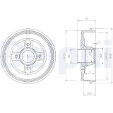 Tambur frana DELPHI BF427