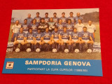 Foto echipa fotbal - SAMPDORIA GENOVA (sezonul 1988/1989)