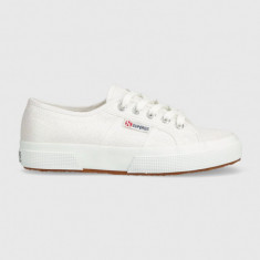 Superga tenisi 2750 LAMEW femei, culoarea alb, S001820