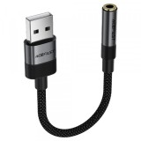 Adaptor Audio Acefast J13, USB-A - 3.5mm, Negru