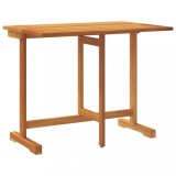 Masa de balcon pliabila, 90x60x72 cm, lemn masiv de acacia