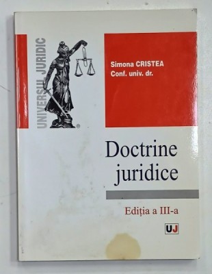 DOCTRINE JURIDICE de SIMONA CRISTEA , 2008 foto
