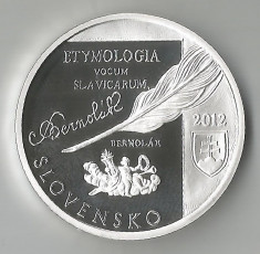 Slovacia, 10 euro de colectie, 2012, BU foto