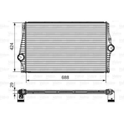 Radiator intercooler Valeo 818280 foto