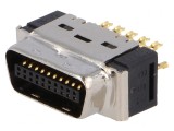 Conector MDR 20-Pin Ecranat pe Cablu Poliester Mufă Tată