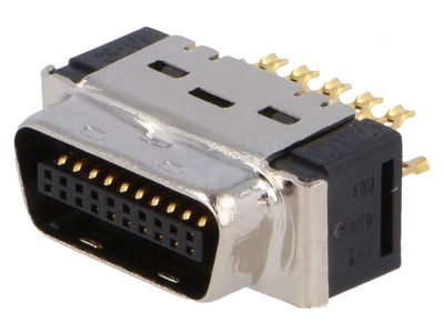Conector MDR 20-Pin Ecranat pe Cablu Poliester Mufă Tată foto