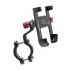 Suport de telefon, universal - bicicletă / trotinetă, rotativ la 360&deg;, negru | Motorevolution