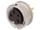 Conector M16 Soclu Mamă 4 PIN 5A 250V IP40, Lumberg