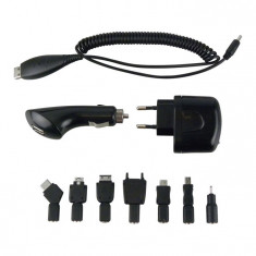 Incarcator auto Carpoint cu USB 12V/220V universal pentru Samsung Sony-Ericsson LG Blackberry Motorola HTC Nokia foto