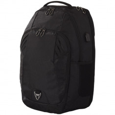 Rucsac Laptop pentru calatorii cu avionul, Everestus, 15 inch, nylon si pvc, negru, saculet si eticheta bagaj incluse foto