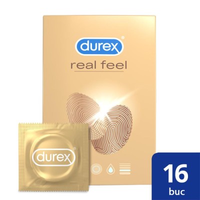 Prezervative Durex Real Feel 16 buc foto