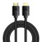 Cablu HDMI 2.1 Baseus High Definition Series HDMI 2.1, 8K 60Hz, 3D, HDR, 48Gbps, 2 m (negru)