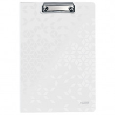 Clipboard Leitz Wow, Dublu, Polyfoam, A4, 100 Coli, Alb