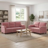 Cumpara ieftin Set de canapea 2 pcs Roz Catifea