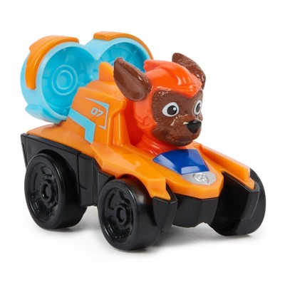 PATRULA CATELUSILOR PUP SQUAD RACERS VEHICUL METALIC ZUMA SCARA 1:55 foto