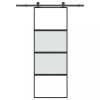 VidaXL Ușă glisantă cu set de feronerie sticlă temperată și aluminiu
