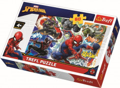 Puzzle Trefl 60 Curajosul Spider-Man foto