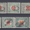 ROMANIA1919 EMISIUNEA DEBRETIN I TIMBRE MAGHIARE PORTO LOT GUMA ORIGINALA
