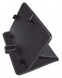 Husa universala neagra (reglabila) cu stand pentru tablete de 9 inch