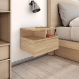 vidaXL Noptiere suspendate, 2 buc., stejar sonoma, 40x31x27 cm