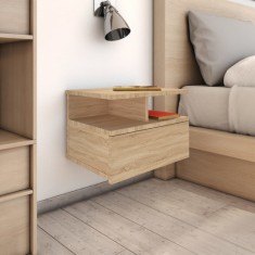 vidaXL Noptiere suspendate, 2 buc., stejar sonoma, 40x31x27 cm 800412
