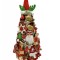 Bradut de Craciun din elemente naturale, figurine si potpourri (Multicolor)