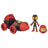 Set de joaca - Spidey And His Amazing Friends Web-Spinners - Miles With Drill Spinner | Hasbro