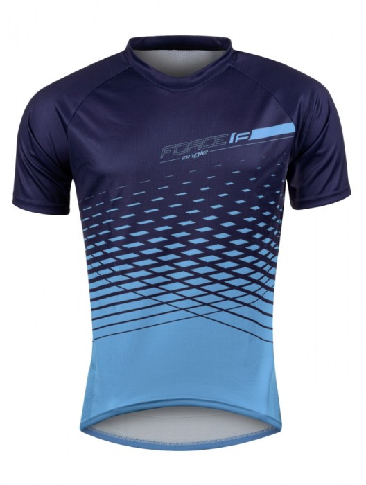 Tricou maneca scurta Force MTB Angle, albastru, XS Ultimate FactoryBikes