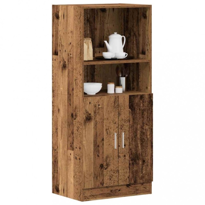 Gossi dulap de bucatarie, lemn vechi, 57x41,5x131,5 cm lemn prelucrat