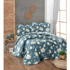Lenjerie de pat din bumbac 100%, Clasy, pentru pat dublu, model Belinay