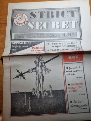 strict secret 2-8 iulie 1991-jurnalul unui detinut politic foto