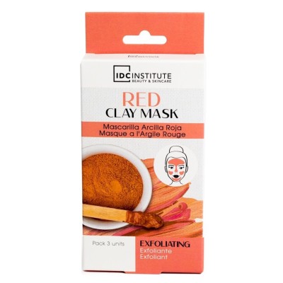Set 3 Masti faciale exfoliante cu argila rosie IDC Institute 90106 3x7 g foto