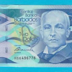 Barbados 2 Dollars 2013 'Bovell' UNC serie: H56496776