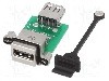 Conector {{Tip conector}}, in&amp;#351;urubare, pt. montare pe panou, AMPHENOL - MUSBR-A311-M5