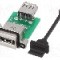 Conector {{Tip conector}}, in&amp;#351;urubare, pt. montare pe panou, AMPHENOL - MUSBR-A311-M5